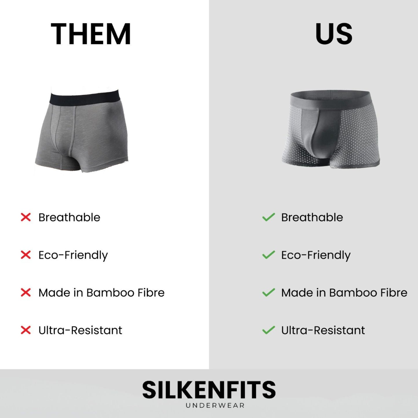 Bamboo Fibre Boxer Shorts - For All-Day Comfort