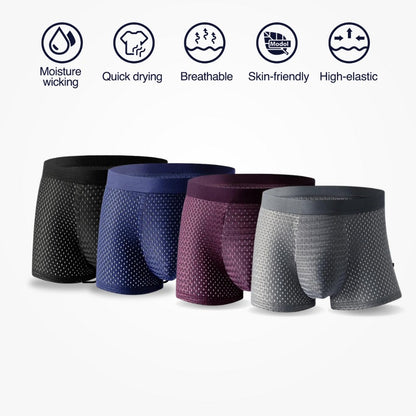 Bamboo Fibre Boxer Shorts - For All-Day Comfort